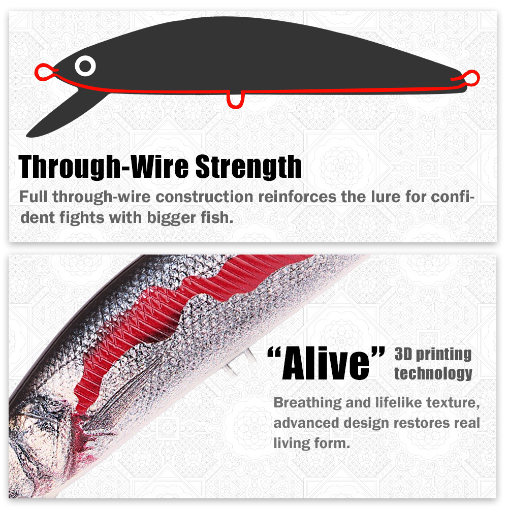 B&U 12cm Through Wire Sinking  - đánh giá và giá Fishing Hook Treble