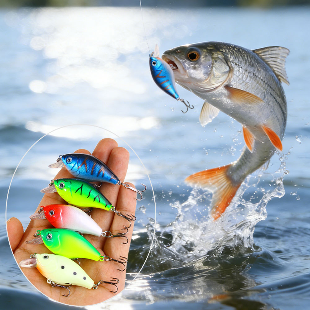 1Pc 6cm 6.9g Fishing Lure Cran - đánh giá và giá Fishing Hook Treble